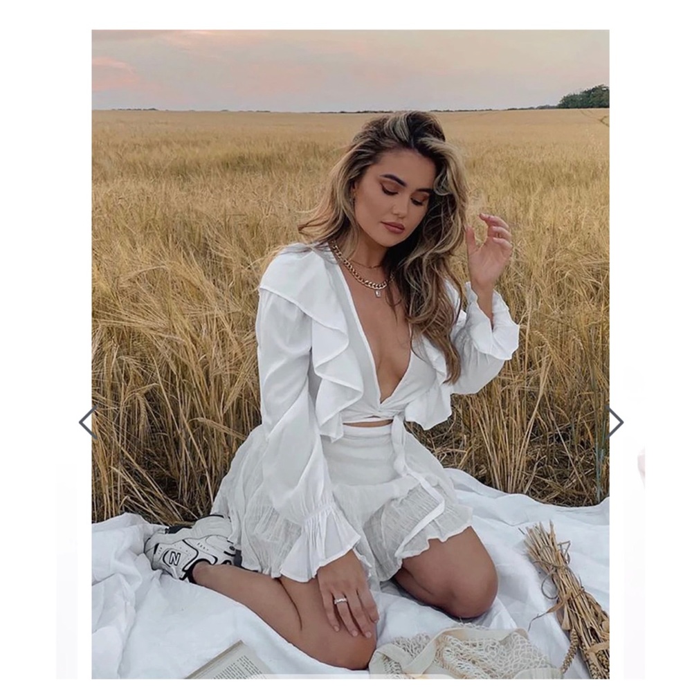 Ruffle Long Sleeve Top